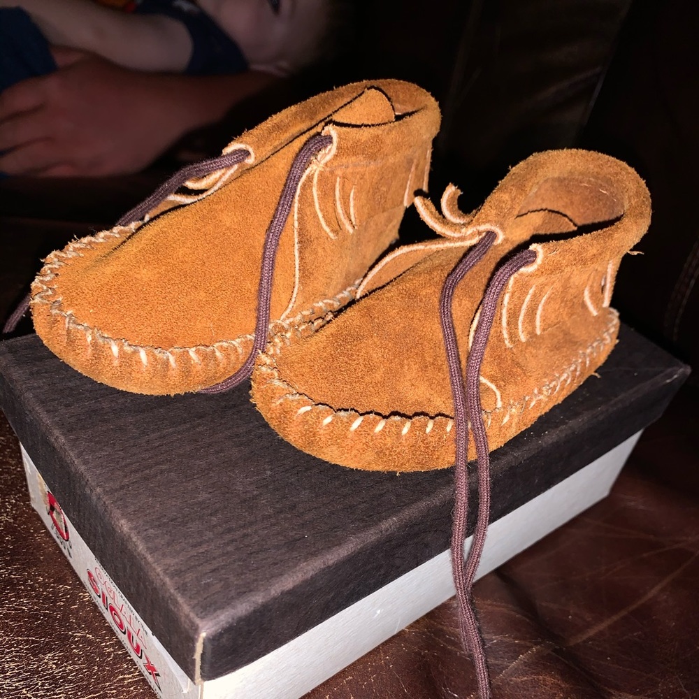 Infant Moccasins real leather